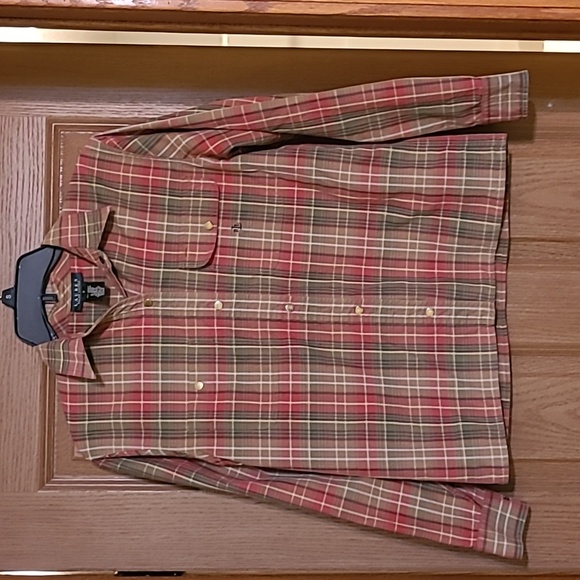 *5 for $10* Lauren Ralph Lauren Button Down Plaid Shirt Size S - Picture 1 of 11
